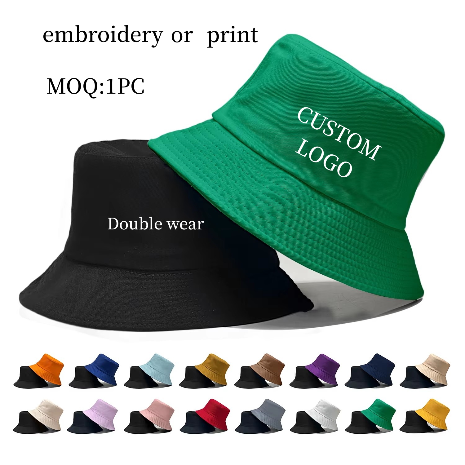 Fishing Hat - Custom Logo Double Side Fisherman Cap